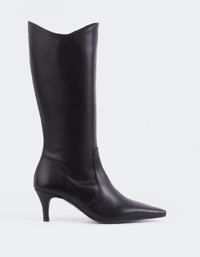 l'intervalle Odyssia Noir Cuir Noir