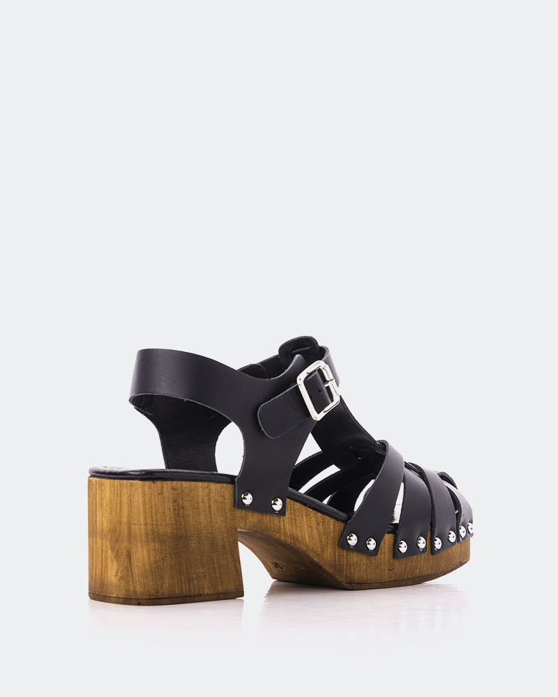 L'intervalle Oline Noir Cuir Noir