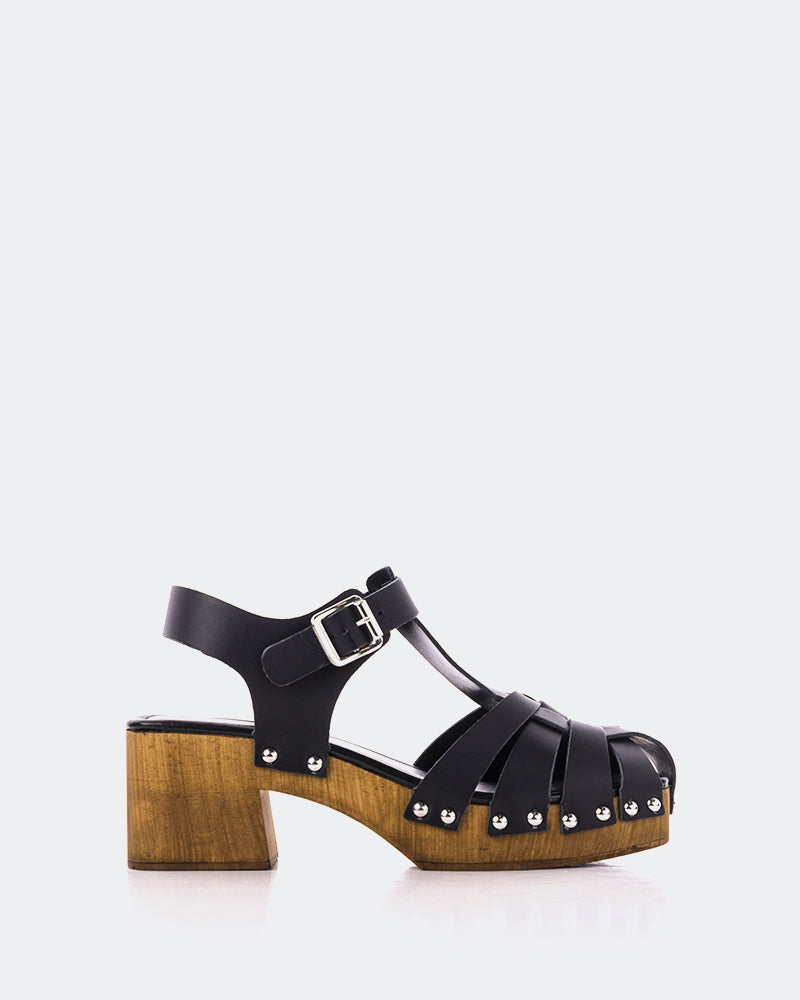 l'intervalle Oline Noir Cuir Noir