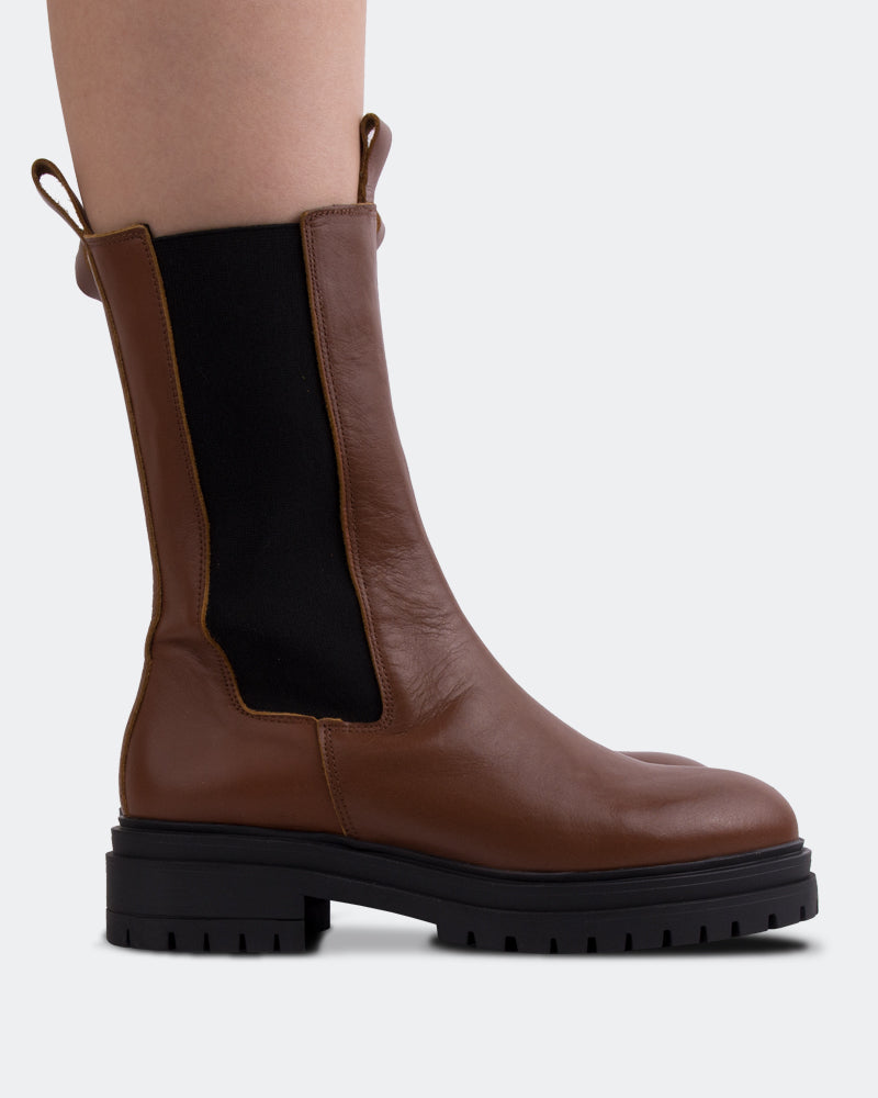 L'intervalle Ollan Cuir Cognac Brun