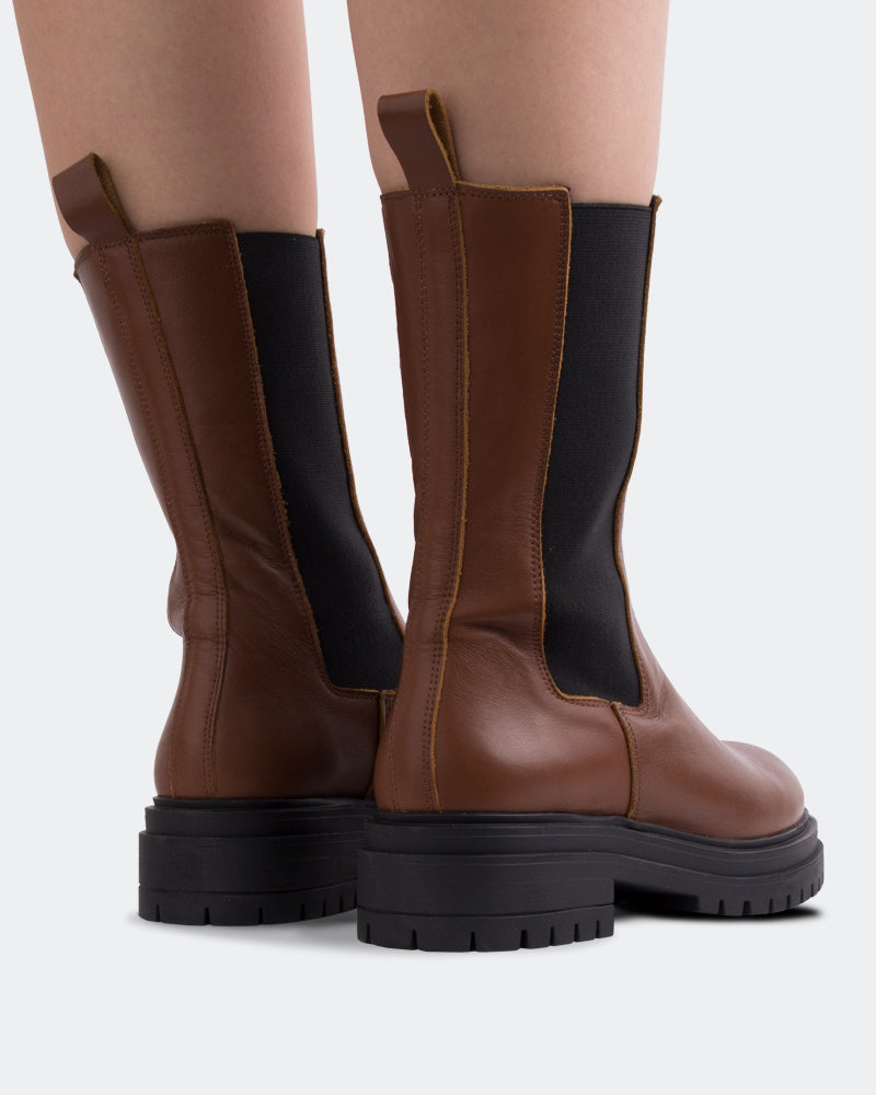 L'intervalle Ollan Cuir Cognac Brun