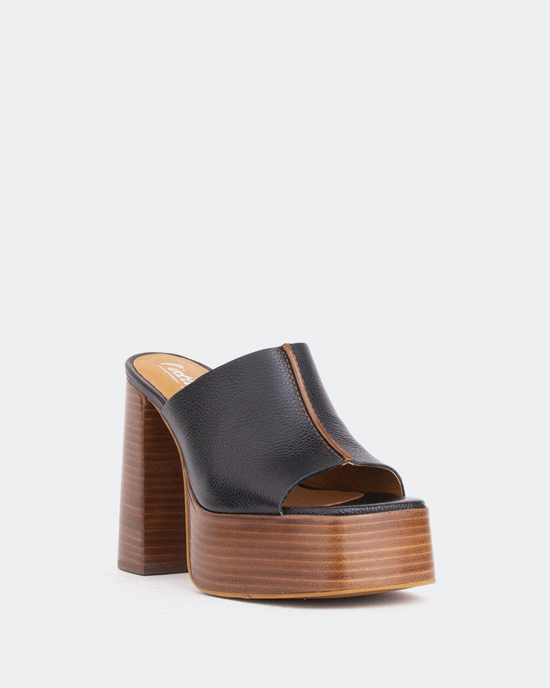 L'intervalle Overboard Noir Cuir/Cuir Noir Noir