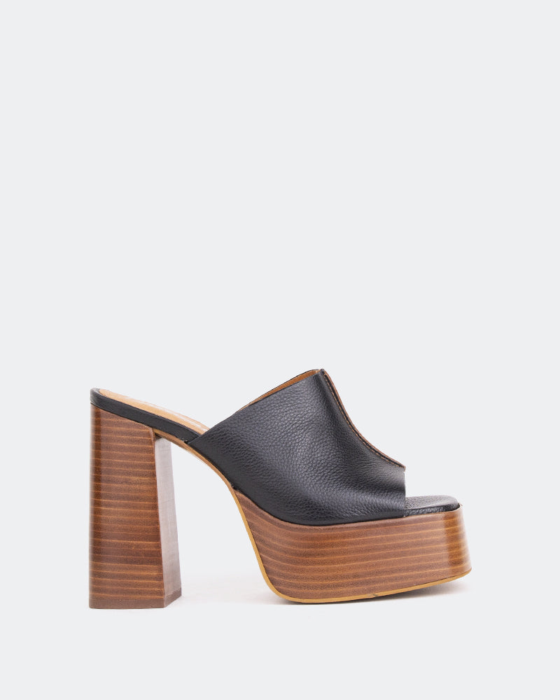 l'intervalle Overboard Noir Cuir/Cuir Noir Noir