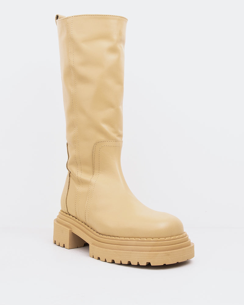 L'intervalle Pacika Cuir Crème Chameau