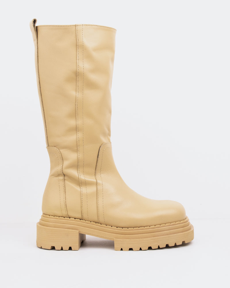 l'intervalle Pacika cuir crème Chameau