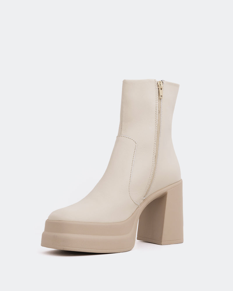 L'intervalle Padoue Blanc Cassé Cuir Blanc