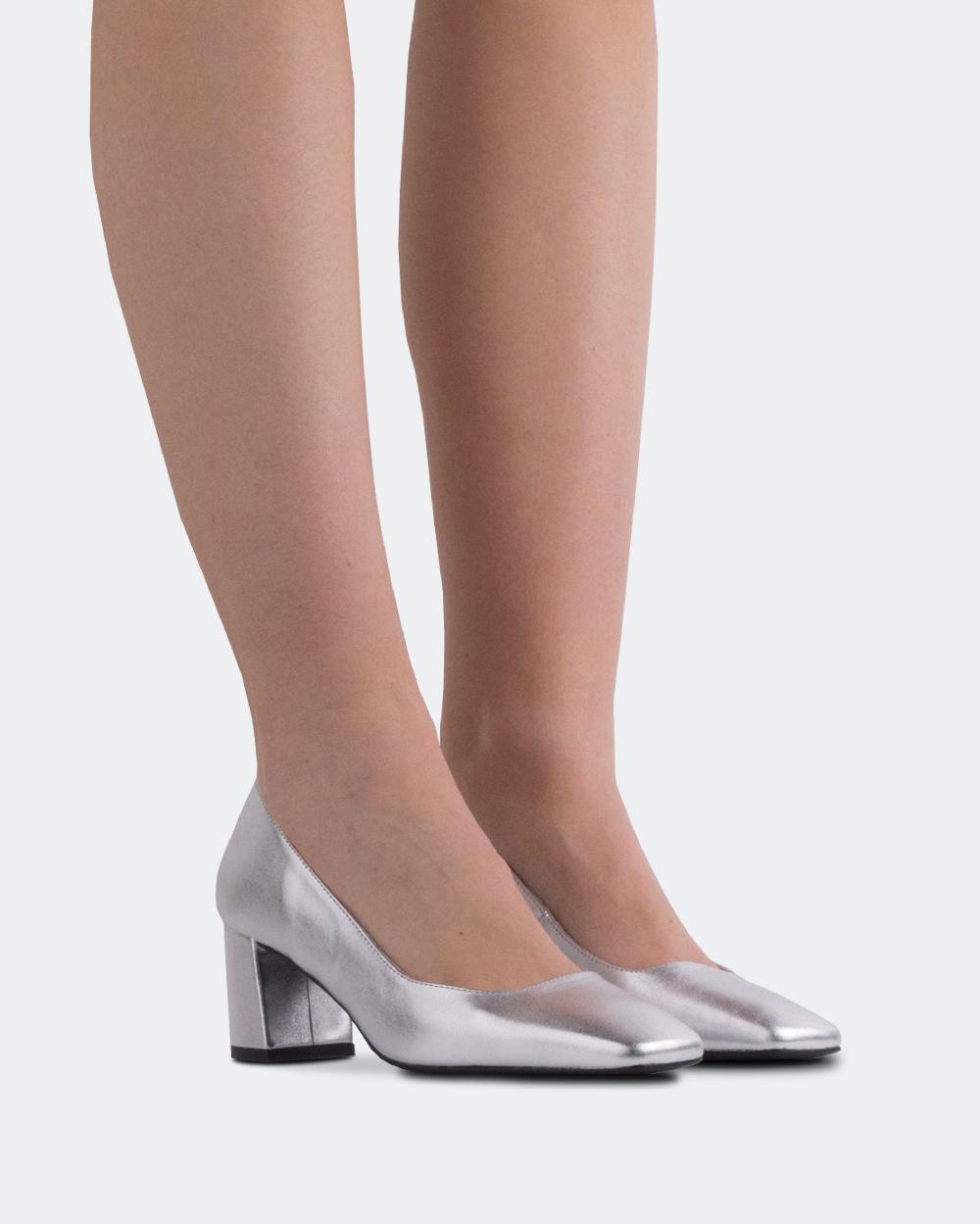 L'intervalle Patrisha Argent Cuir Argent