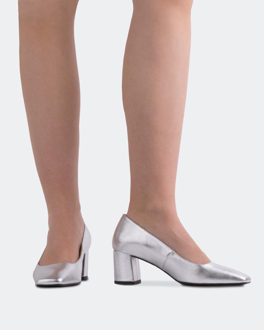 L'intervalle Patrisha Argent Cuir Argent