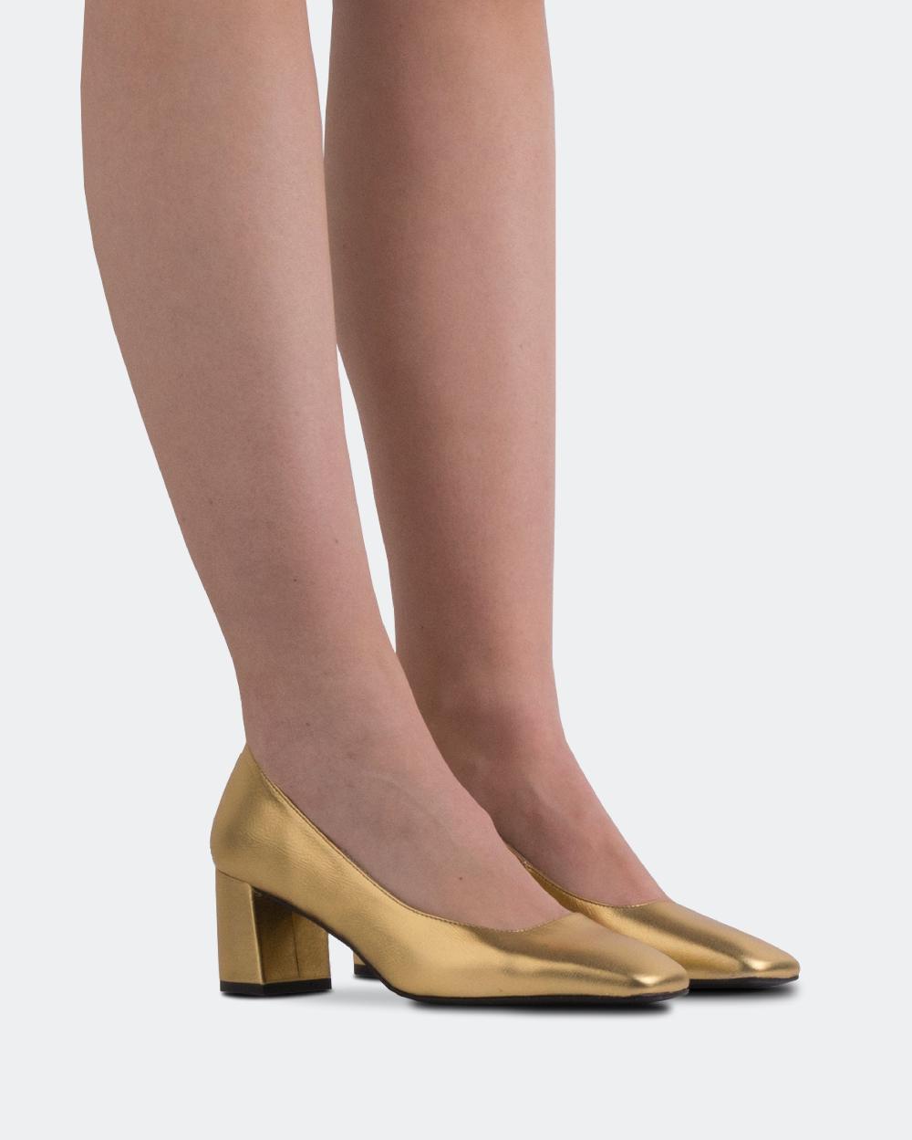 L'intervalle Patrisha Or Cuir Or