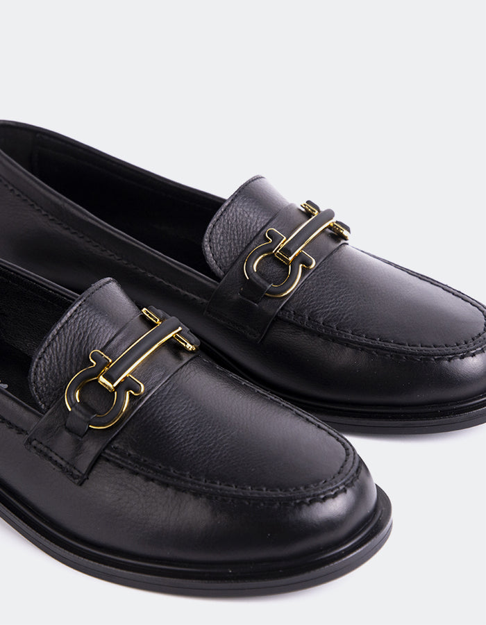 L'intervalle Patsy Noir Cuir Noir