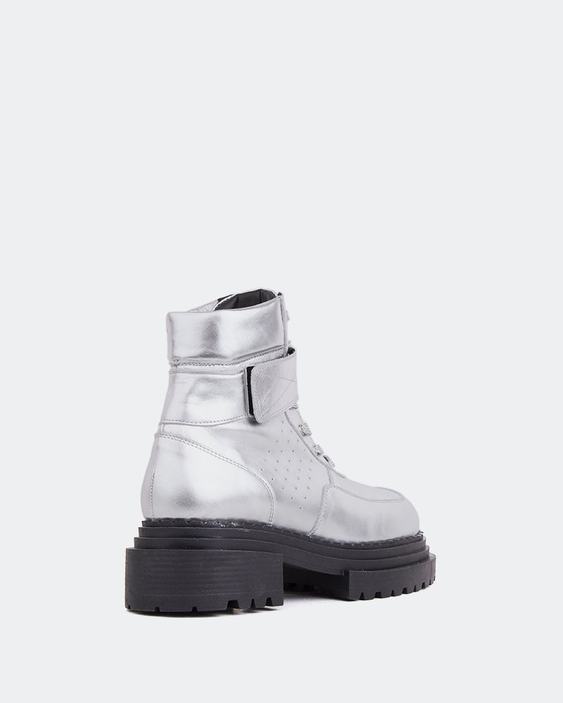 L'intervalle Peline Argent Cuir Argent