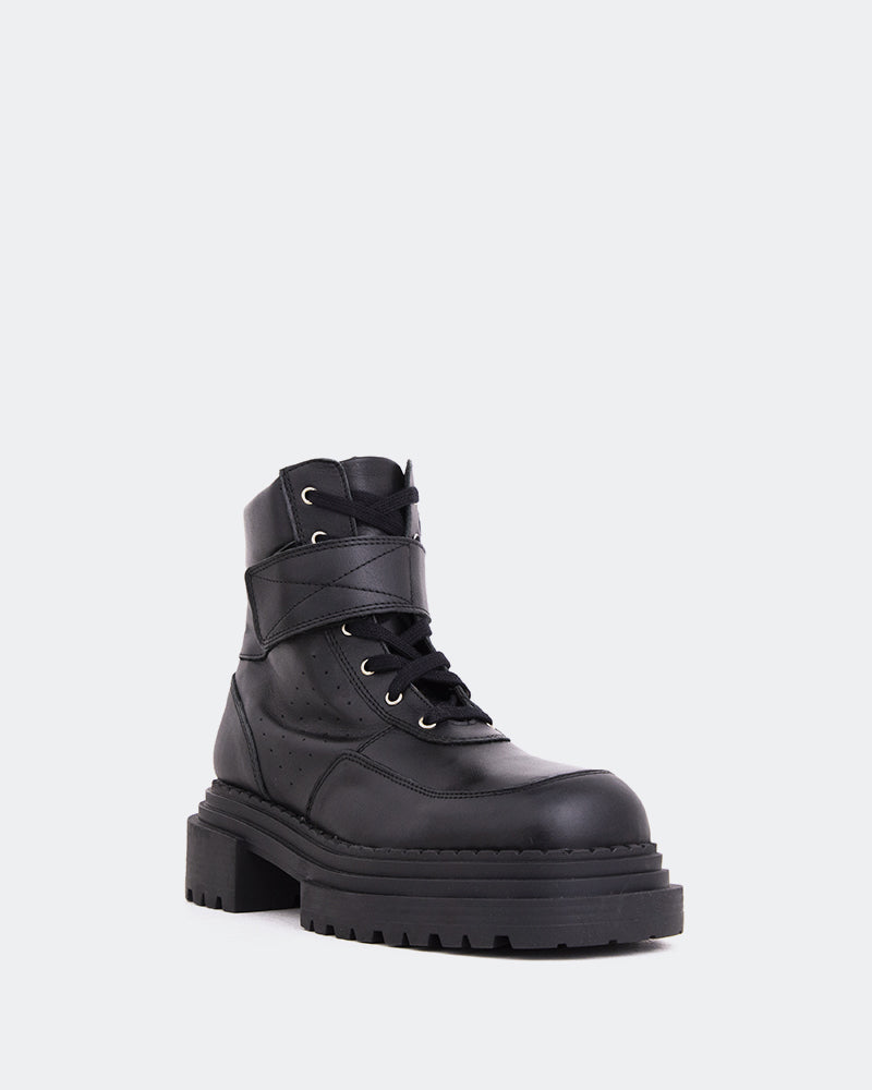 L'intervalle Peline Noir Cuir Noir