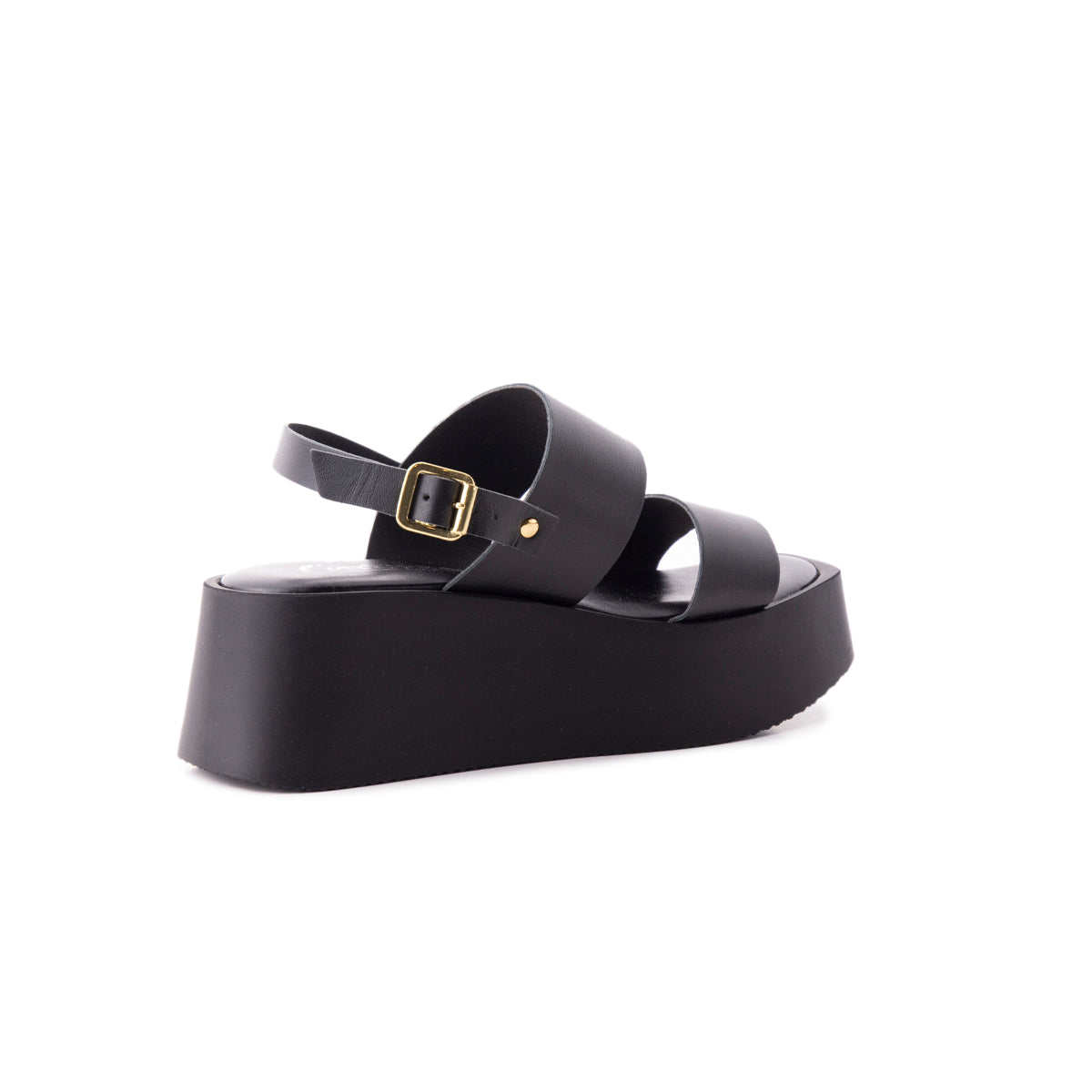 L'intervalle Pelosa Noir Cuir Noir