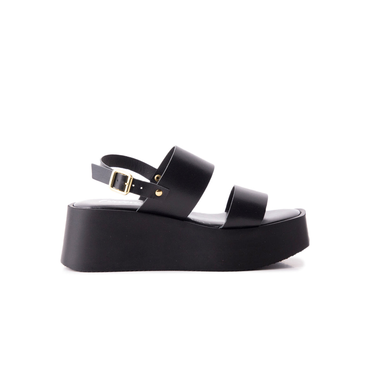 l'intervalle Pelosa Noir Cuir Noir