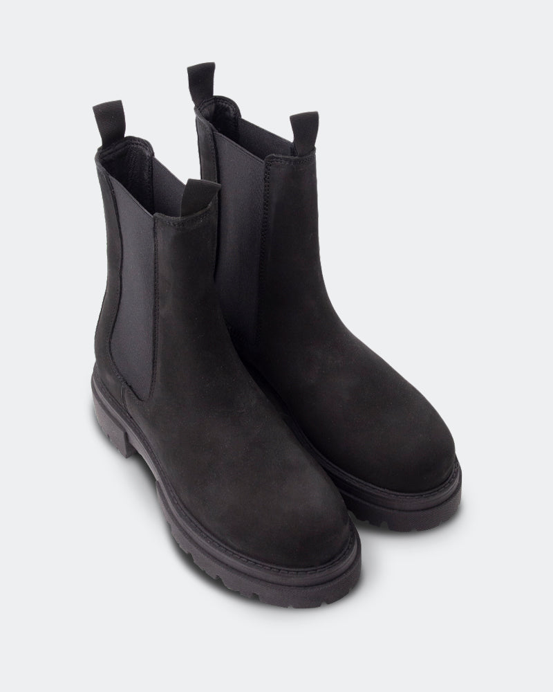 L'intervalle Percé Noir Nubuck Noir