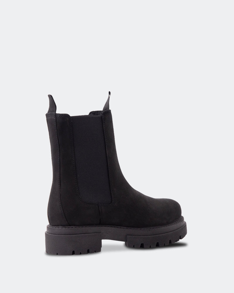 L'intervalle Percé Noir Nubuck Noir