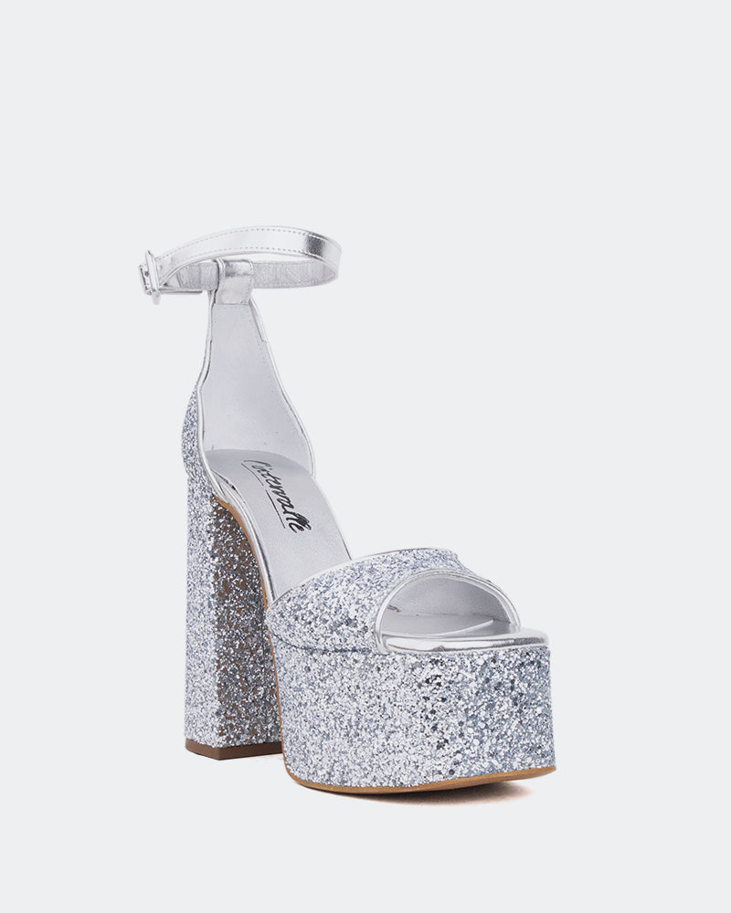 L'intervalle Philo Argent Glitter Argent