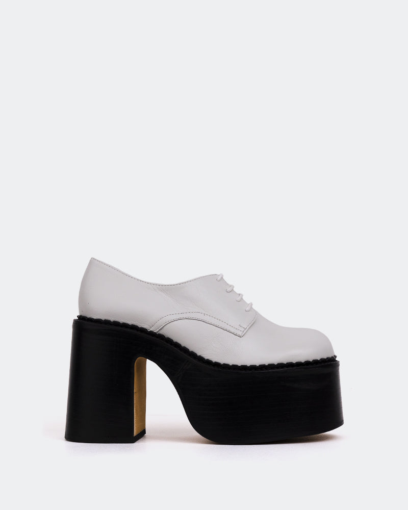 l'intervalle Phineas Blanc Cuir Blanc