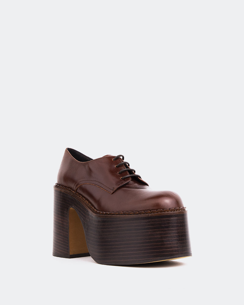 L'intervalle Phineas Cuir Marron Brun