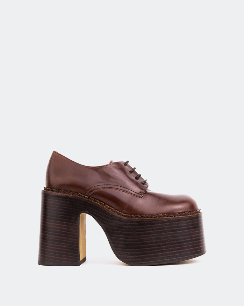 l'intervalle Phineas cuir marron Brun