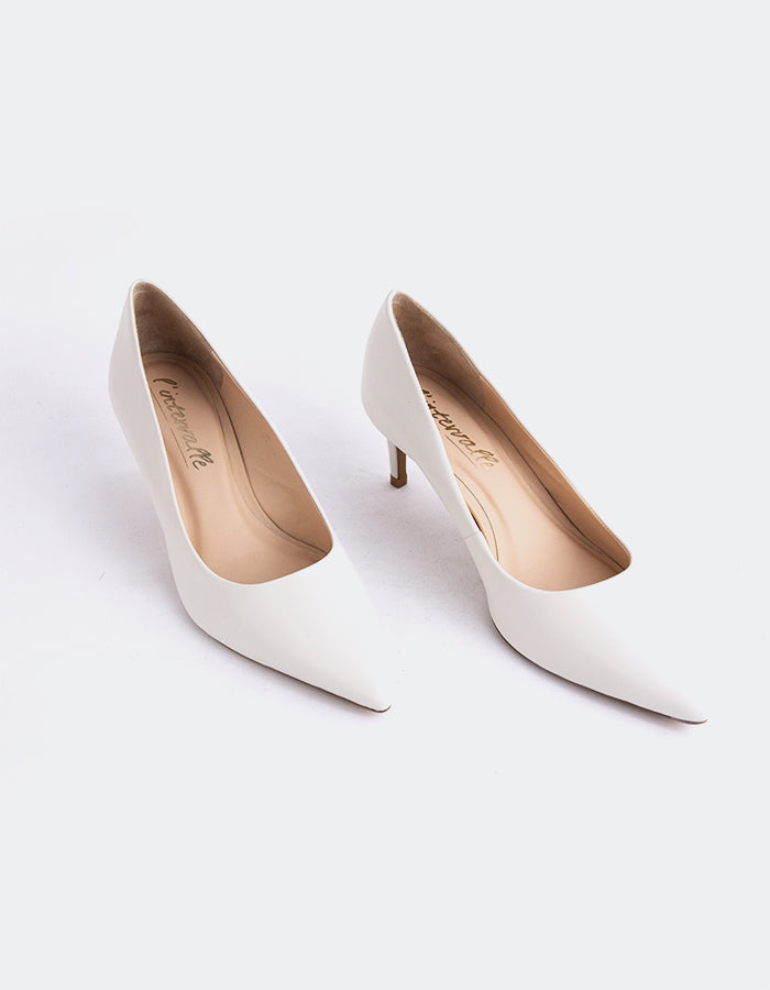 L'intervalle Phlox Blanc Cassé Cuir Blanc