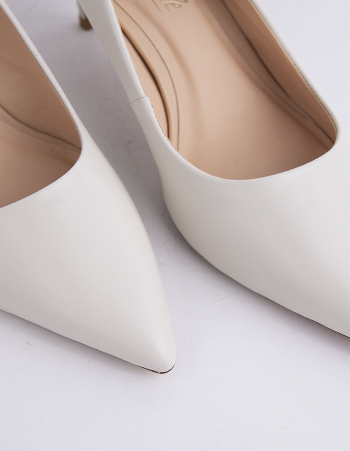 L'intervalle Phlox Blanc Cassé Cuir Blanc