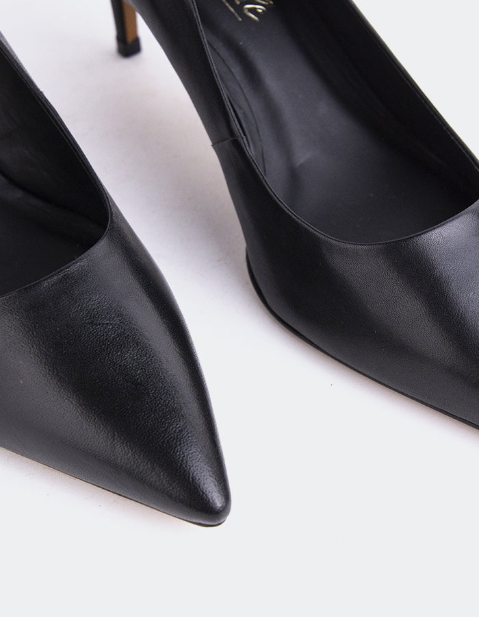 L'intervalle Phlox Noir Cuir Noir