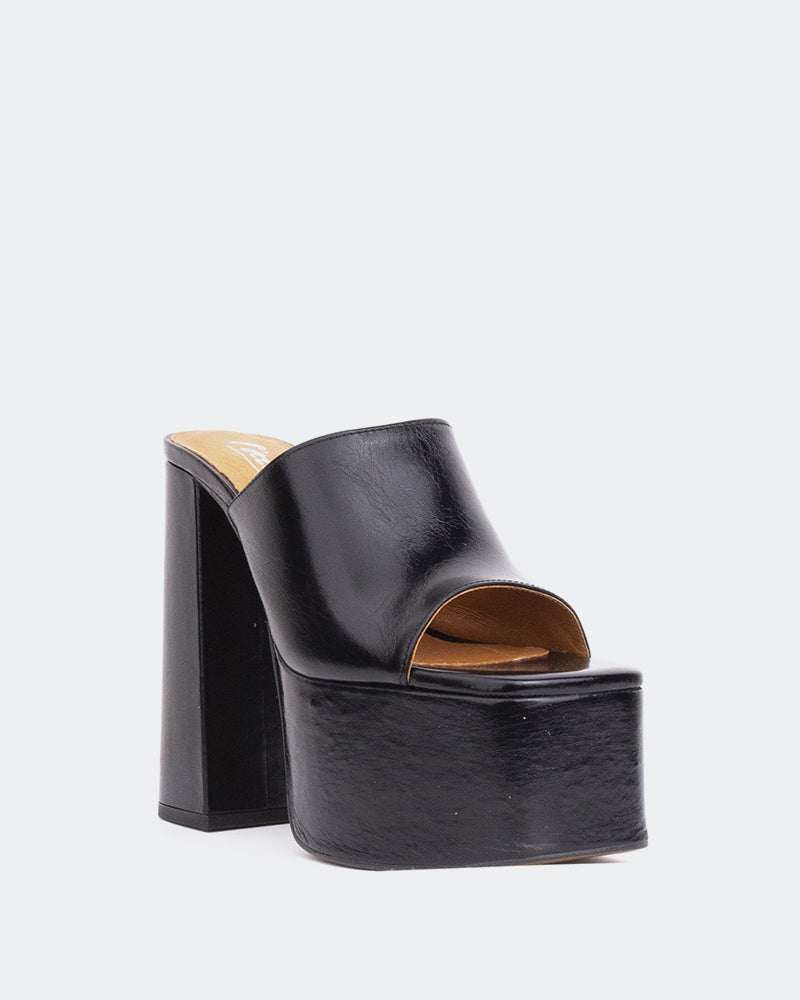 L'intervalle Piccioli Noir Cuir Noir