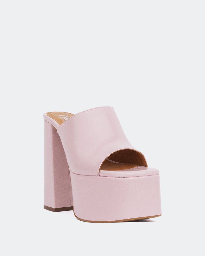 L'intervalle Piccioli Rose Cuir Rose