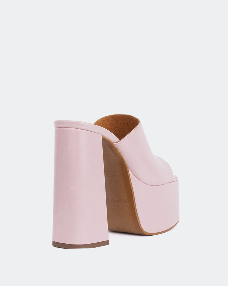 L'intervalle Piccioli Rose Cuir Rose