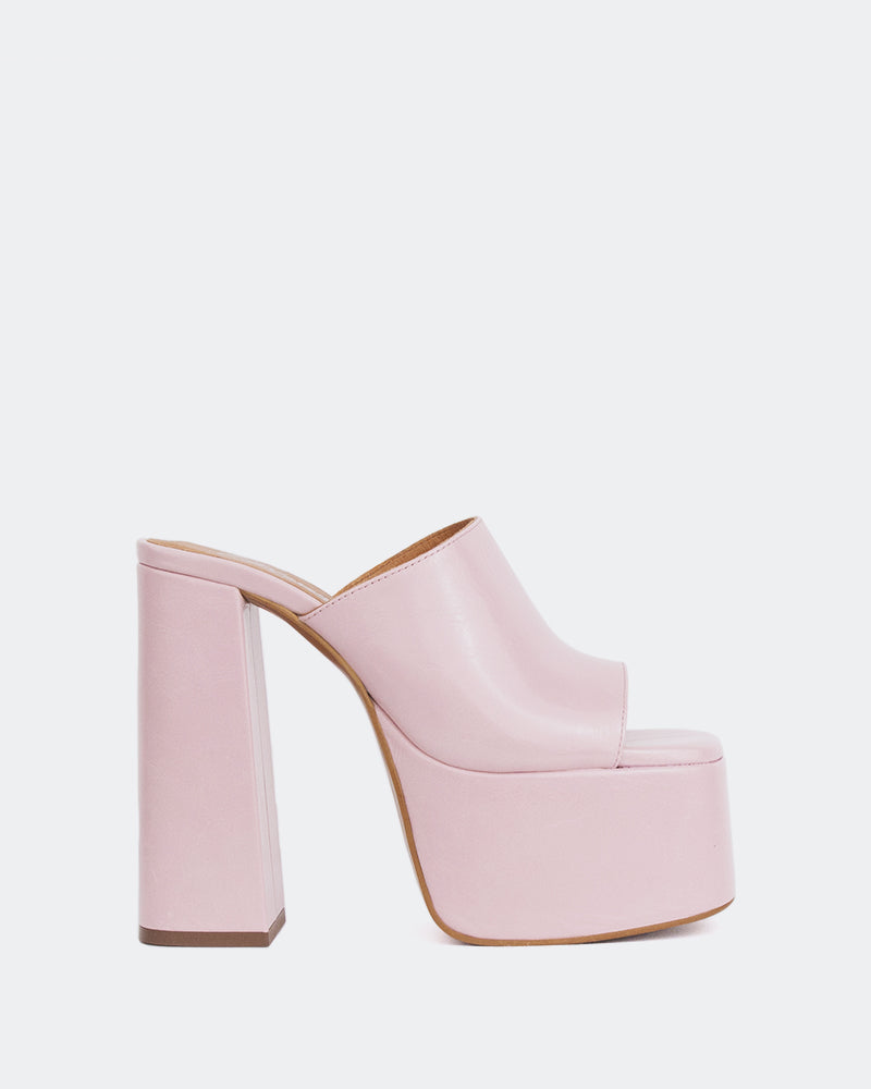 l'intervalle Piccioli Rose Cuir Rose