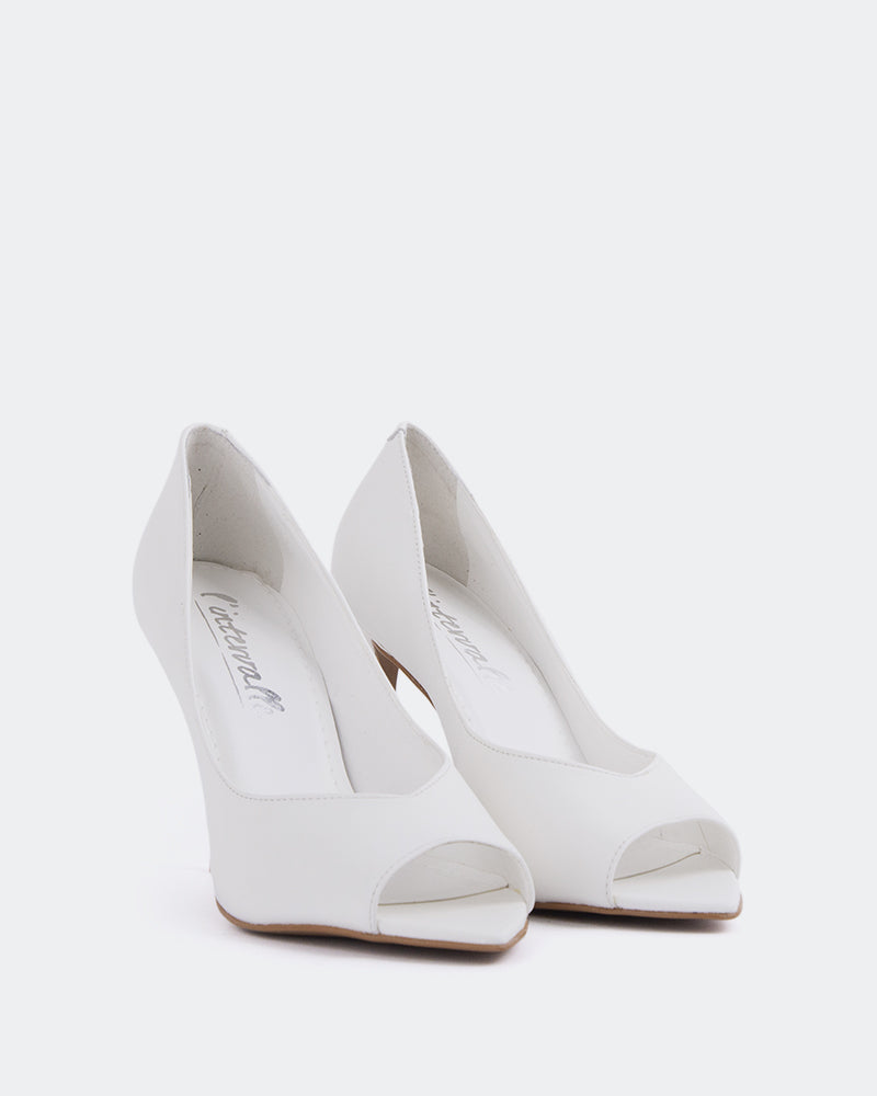 L'intervalle Poise Blanc Cuir Blanc