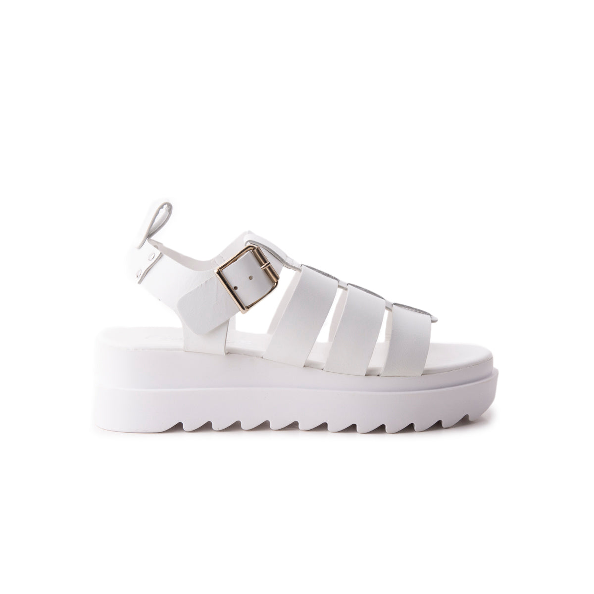 L'intervalle Ponza Blanc Cuir Blanc