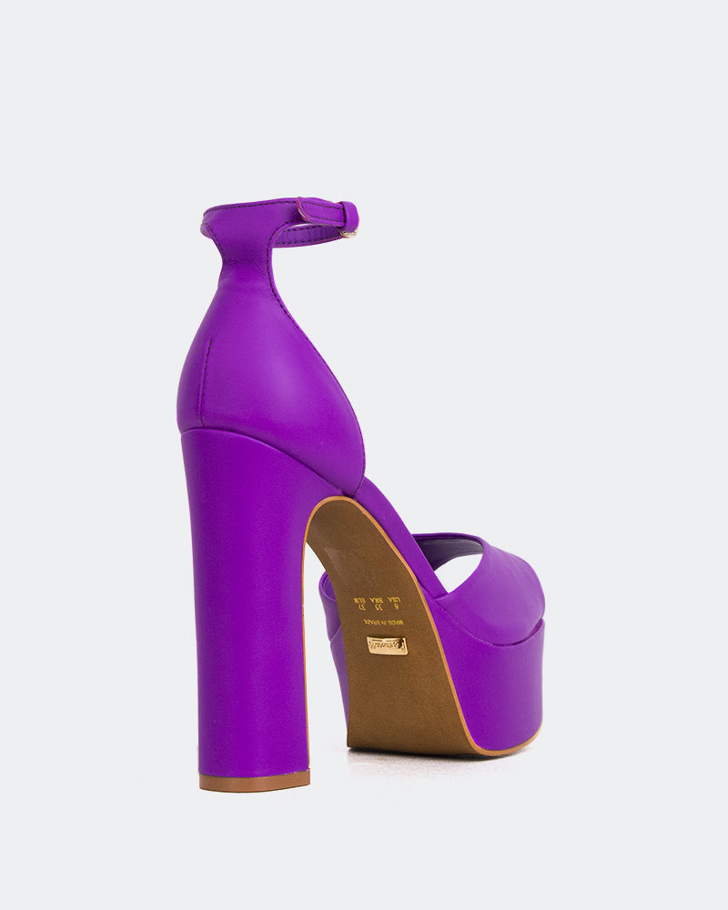 L'intervalle Porfi Mauve Cuir Mauve