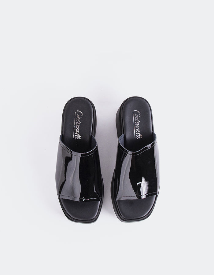 L'intervalle Positif Noir Verni Noir