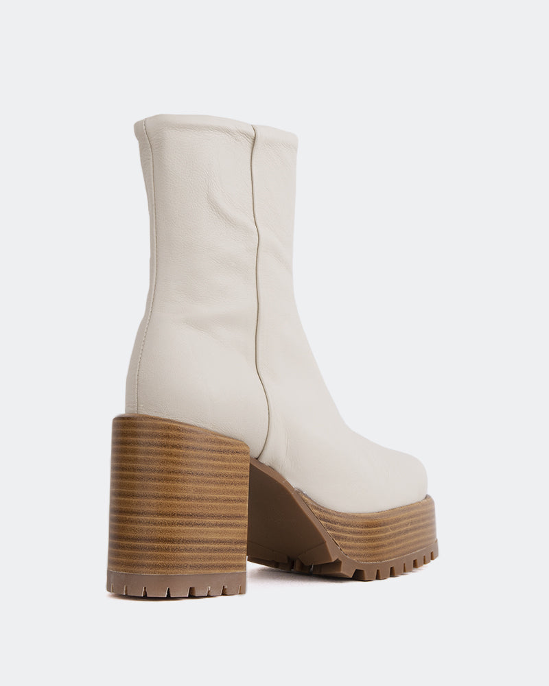 L'intervalle Prescot Blanc Cassé Cuir Blanc