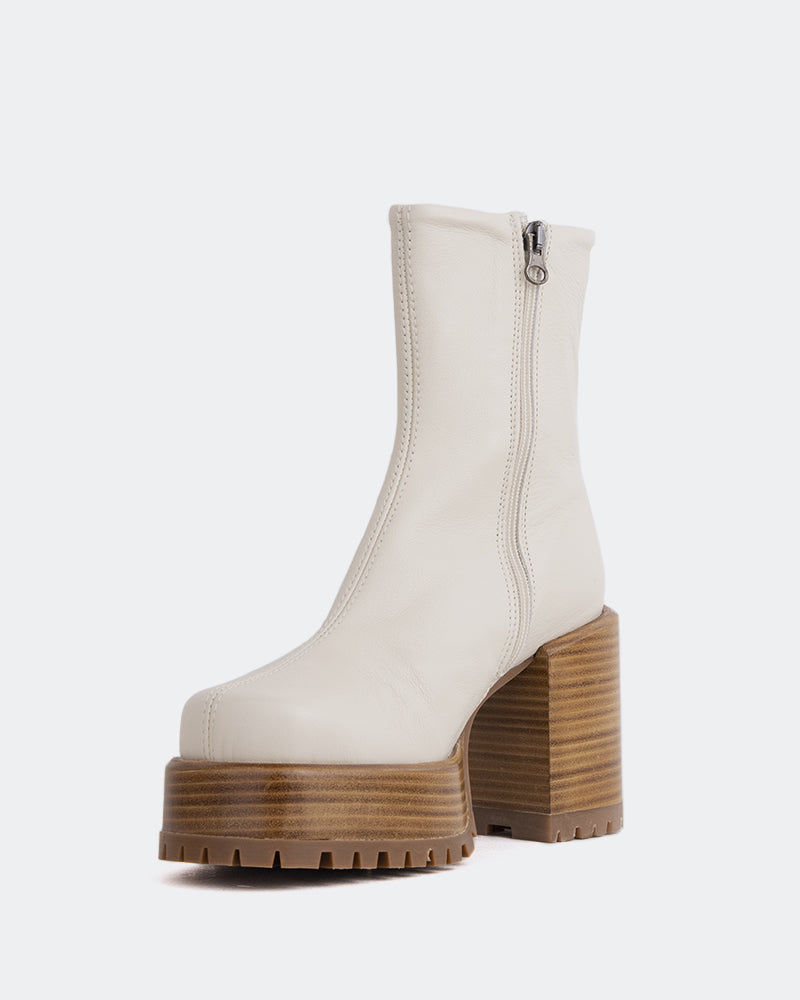 L'intervalle Prescot Blanc Cassé Cuir Blanc