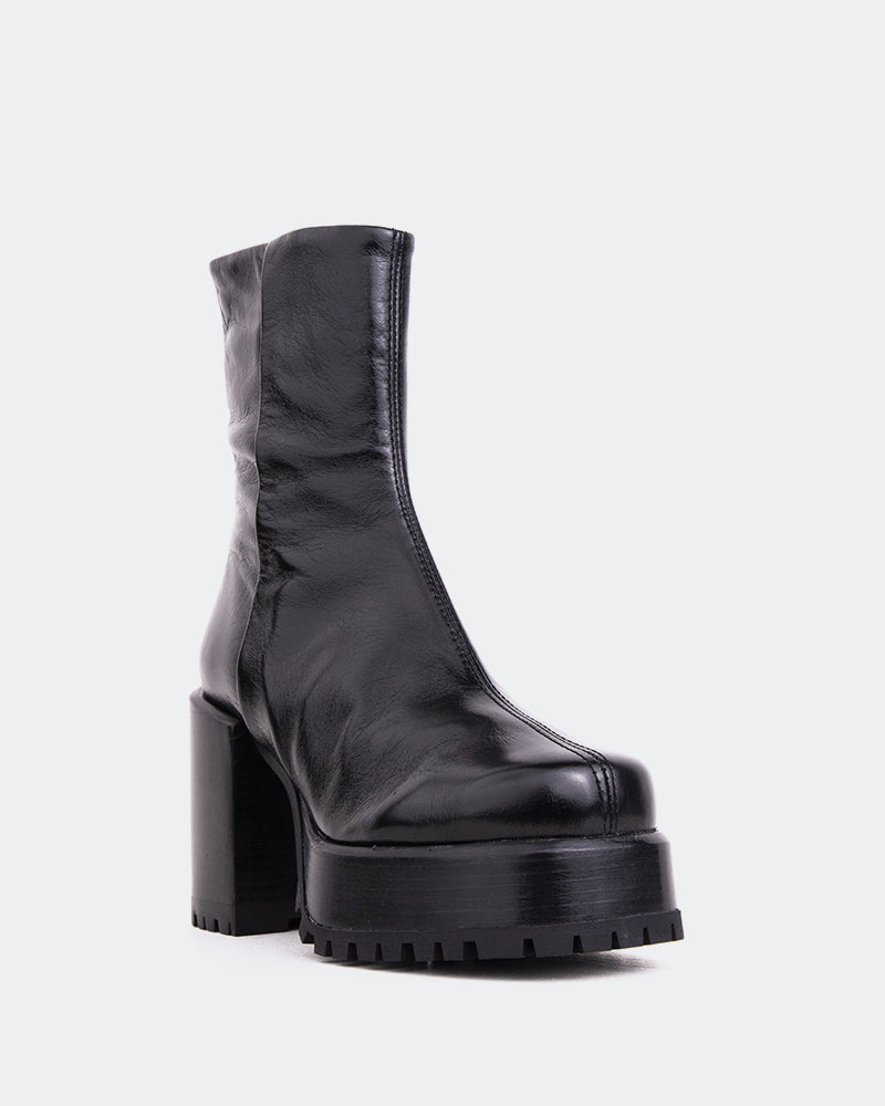 L'intervalle Prescot Noir Cuir Noir