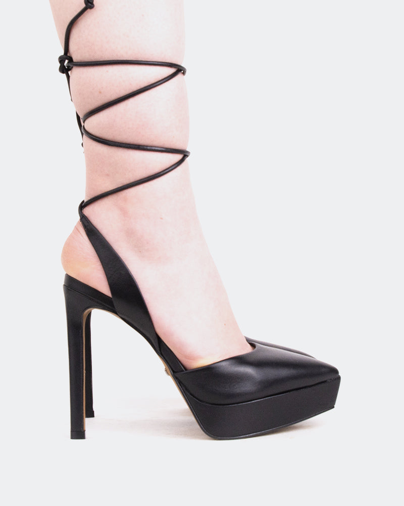 l'intervalle Privé Noir Cuir Noir