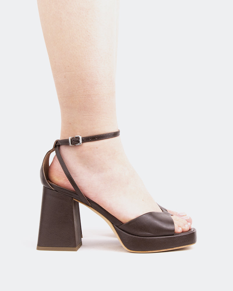 l'intervalle Pujol Brun Leather/Cuir Brun Brun