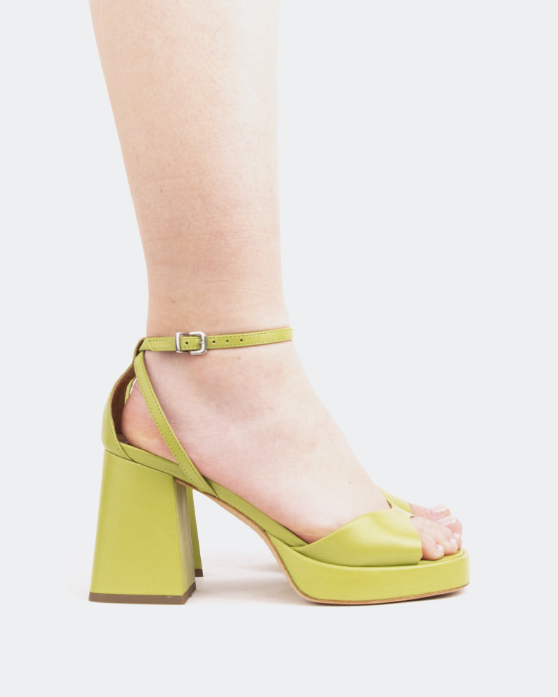 l'intervalle Pujol Vert Leather/Cuir Vert Vert
