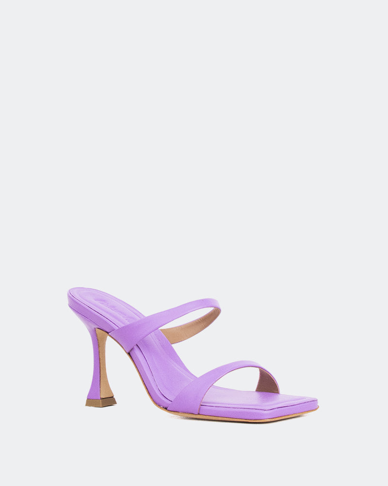 L'intervalle Pyramid Mauve Cuir/Cuir Violet Mauve