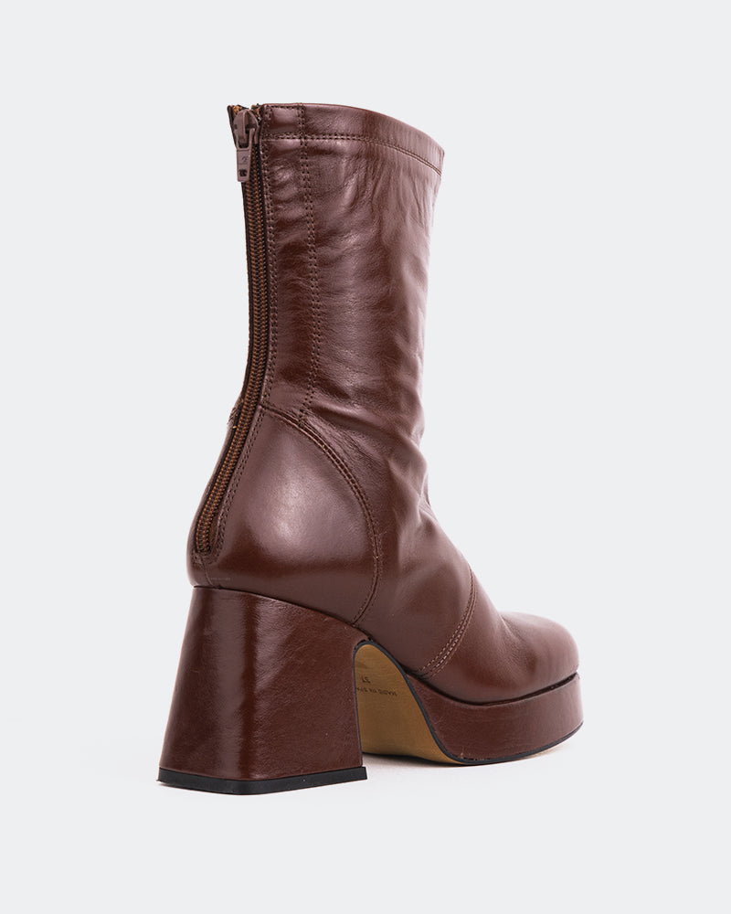 L'intervalle Qoli Cuir Marron Brun