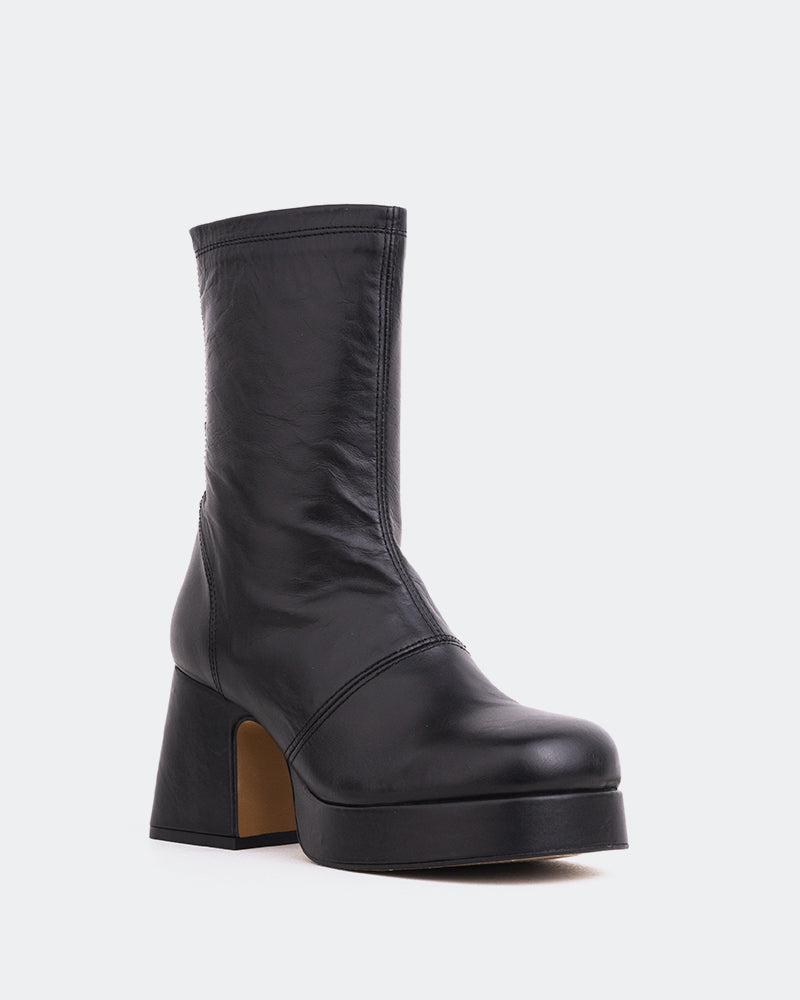 L'intervalle Qoli Noir Cuir Noir