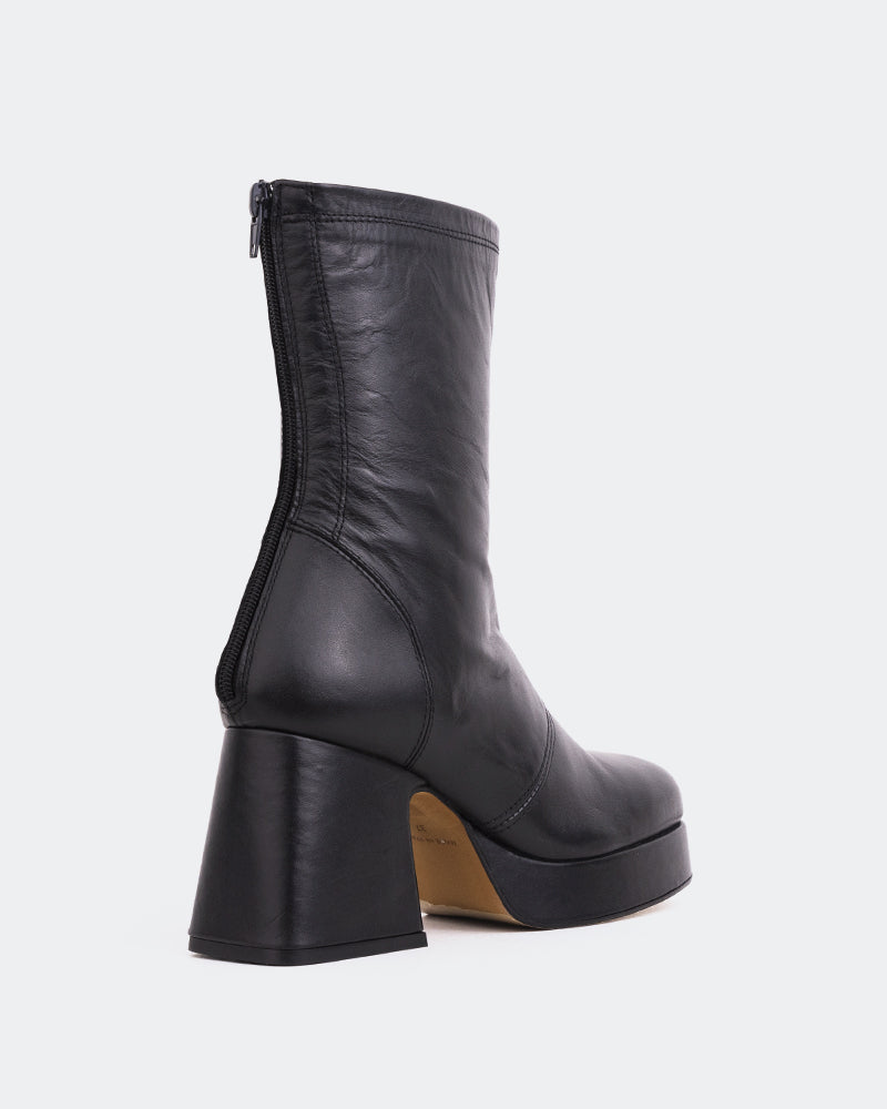 L'intervalle Qoli Noir Cuir Noir