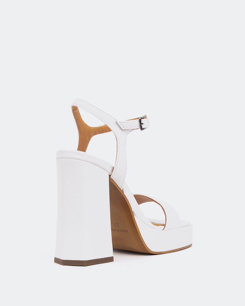 L'intervalle Rabanne Blanc Cuir/Cuir Blanc Blanc