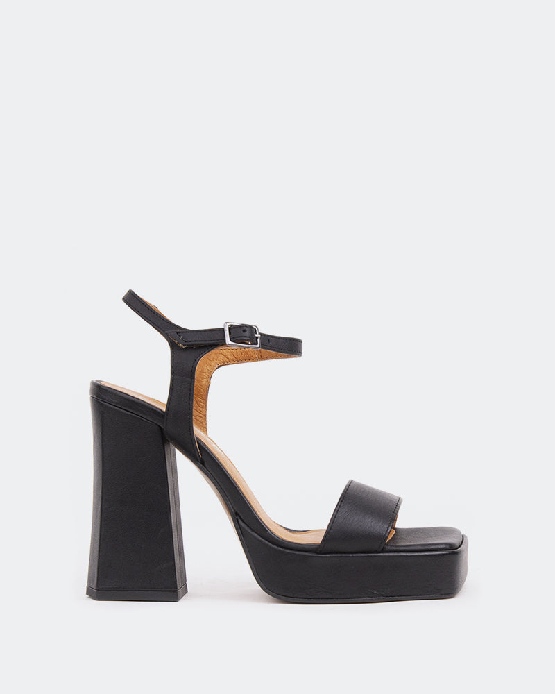 l'intervalle Rabanne Noir Cuir/Cuir Noir Noir