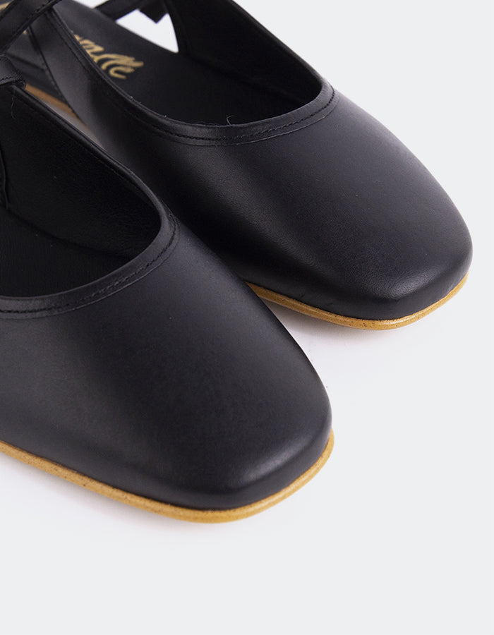 L'intervalle Rafya Noir Cuir Noir