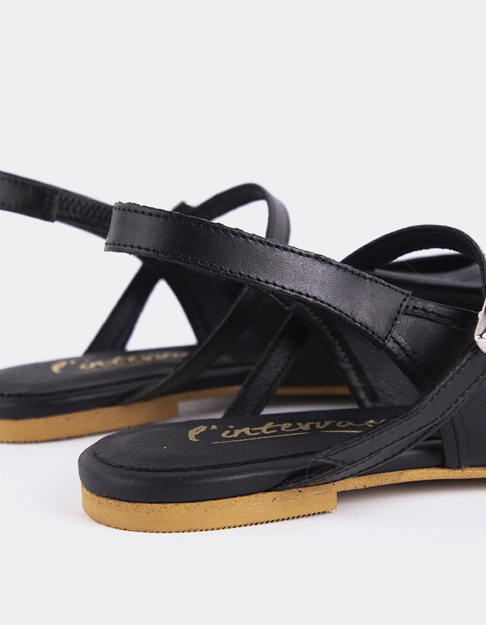 L'intervalle Rafya Noir Cuir Noir