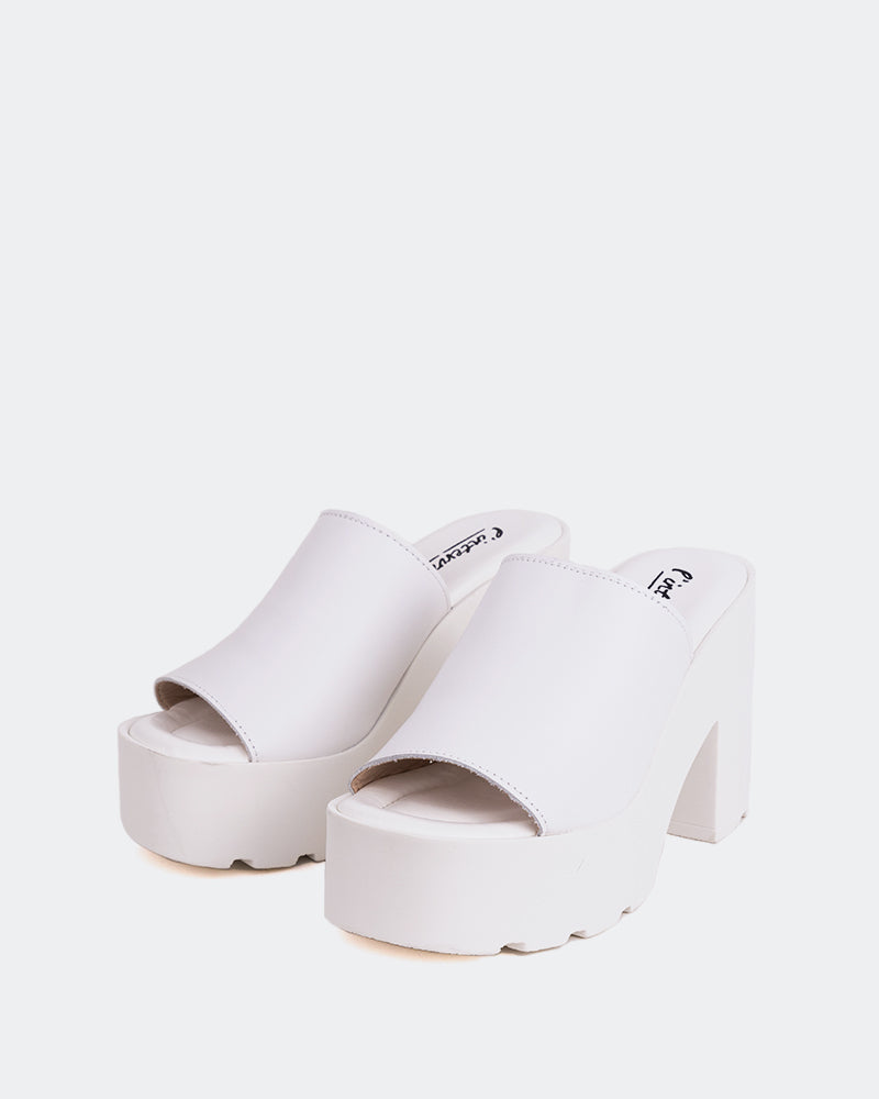 L'intervalle Ranchers Blanc Cuir Blanc